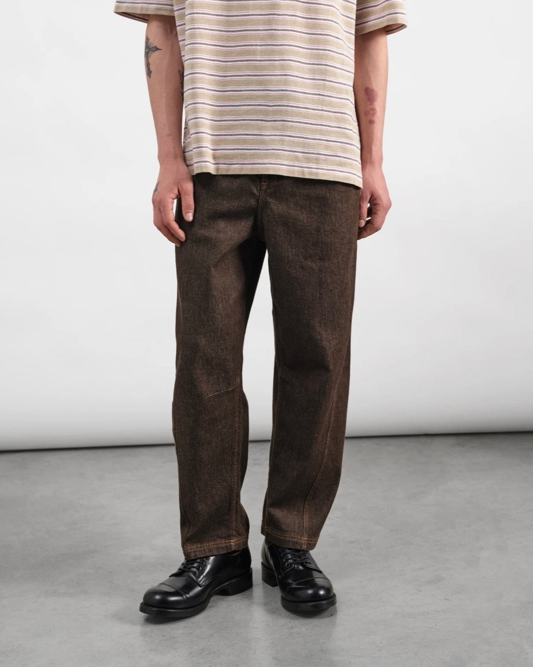 YMC | Twisted seam trousers | Brown