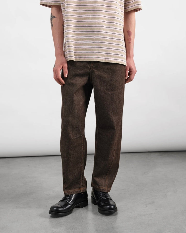 YMC | Twisted seam trousers | Brown