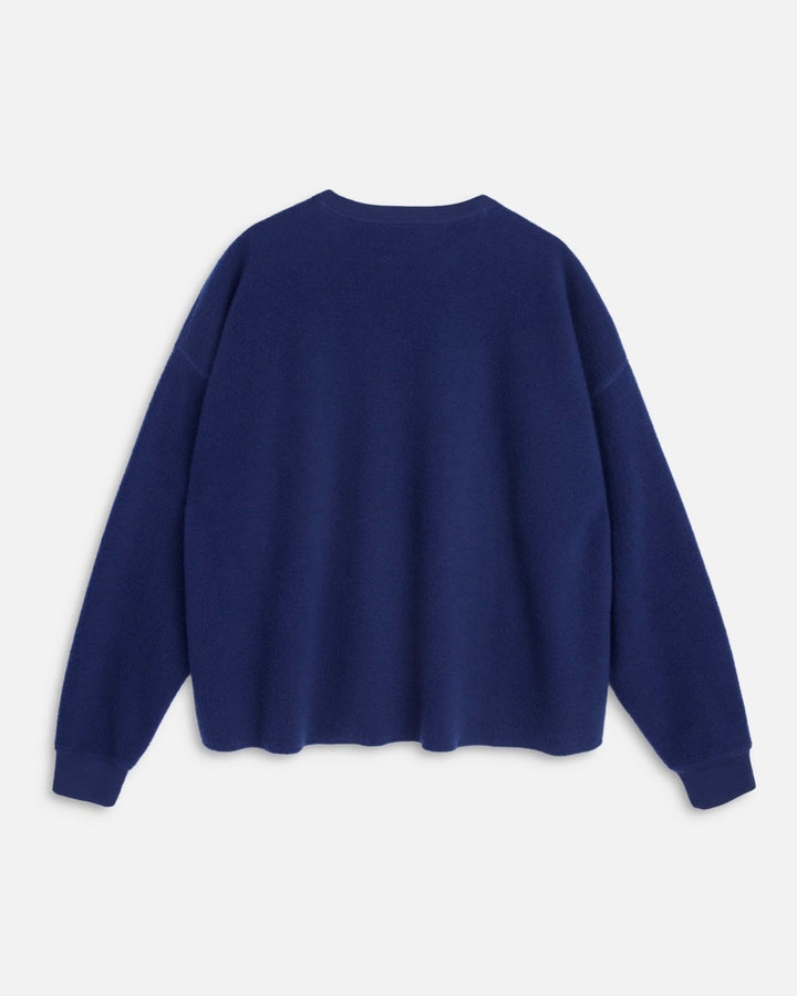 YMC | Wool Cotton Studio Sweatshirt | Blue