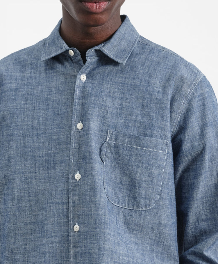 YMC | Curtis Shirt | Light Indigo