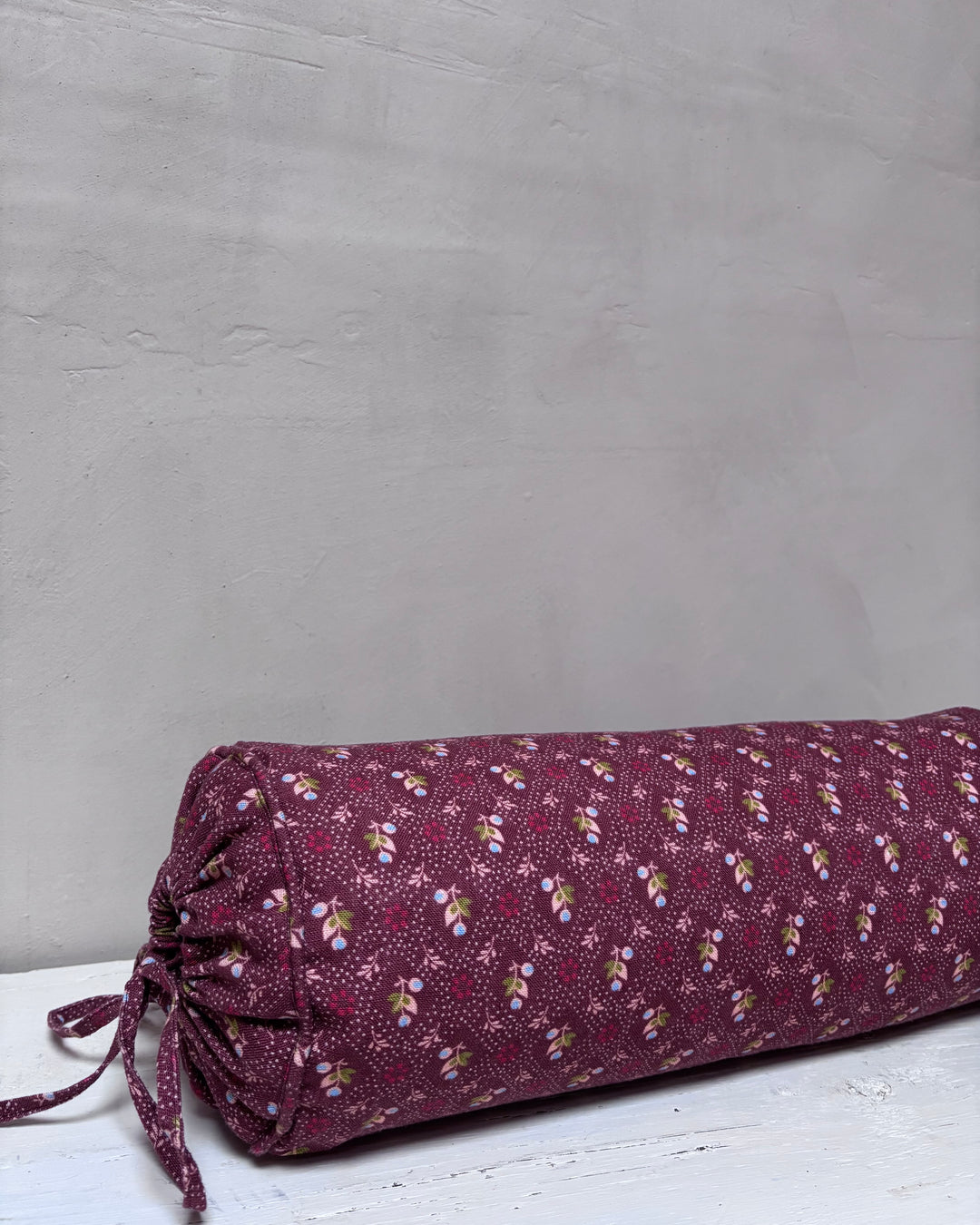 Linen Bolster Cushion | Tahiti Cacao