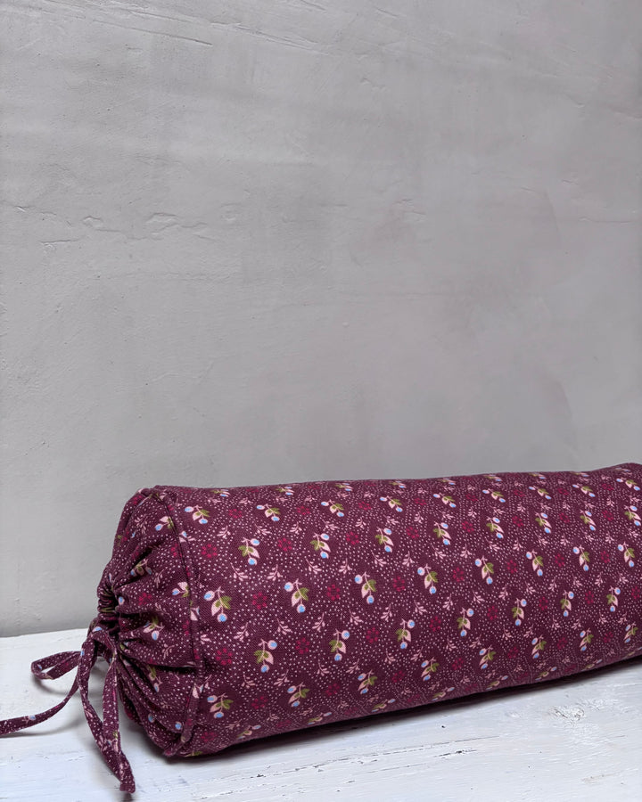 Linen Bolster Cushion | Tahiti Cacao