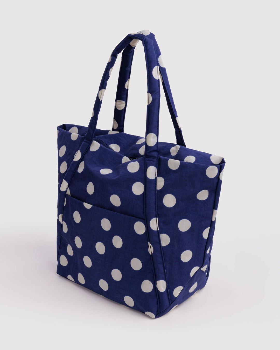 Baggu | Cloud Bag | Navy and Cream Polka Dot