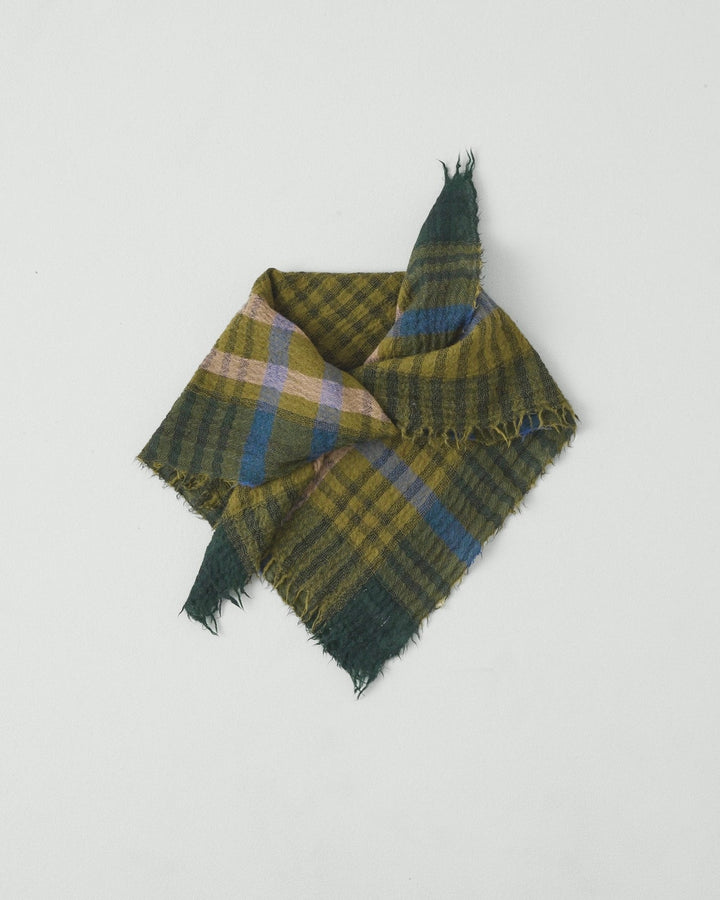 Toast | Pantry Check Boiled wool scarf | Olive