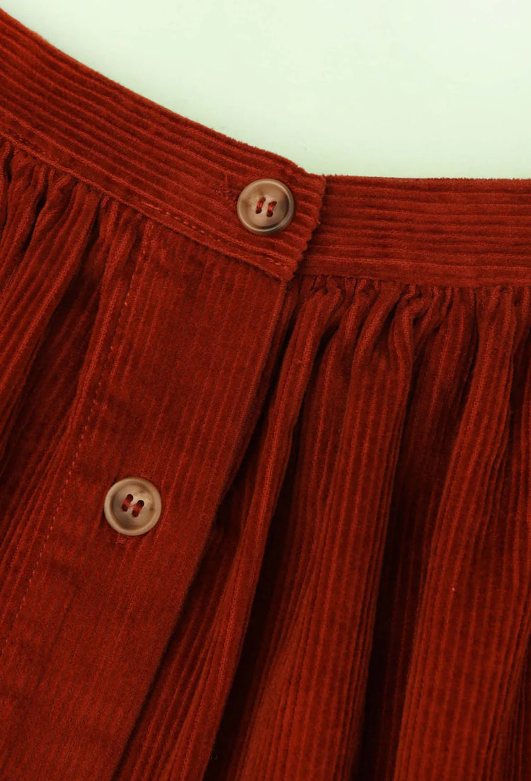 LF Markey | Isaac Midi Skirt | Rust