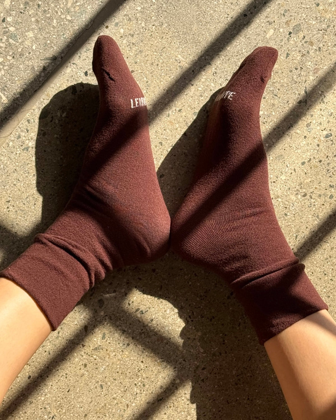 Le Bon Shoppe | Breezy Sneaker socks | Dark Cacao