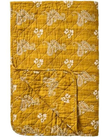 Ib Laursen | Quilt | Mustard with Paisley