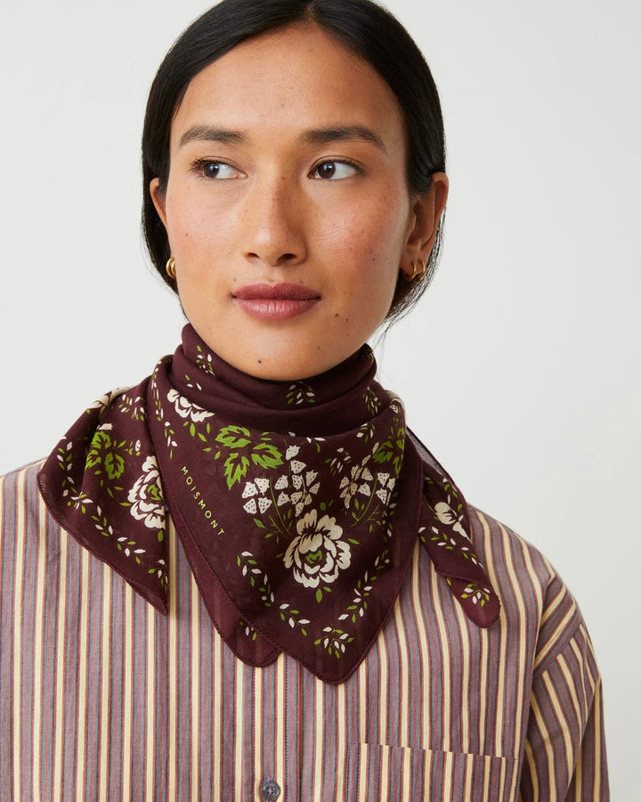 Moismont | Fichu Scarf N°652 | Garnet
