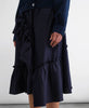 YMC | Draped Skirt | Navy