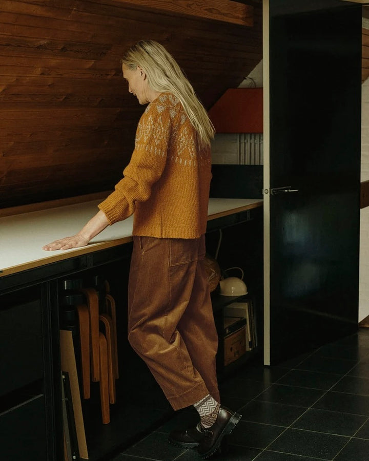 TOAST | Twisted Seam Cord Trousers | Golden Amber