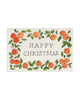 Scribble & Daub | Hand painted Christmas Card | Orange Garland Happy Christmas