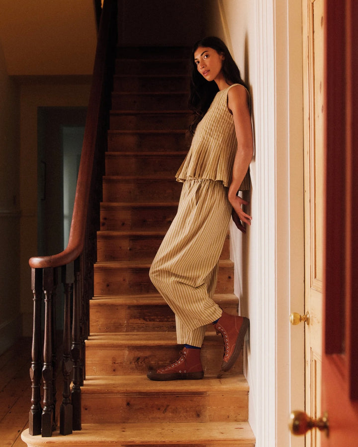 Sideline | Billy Trousers | Ochre Stripe