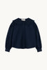 Tiny Big Sister | Scalloped shirt | Navy