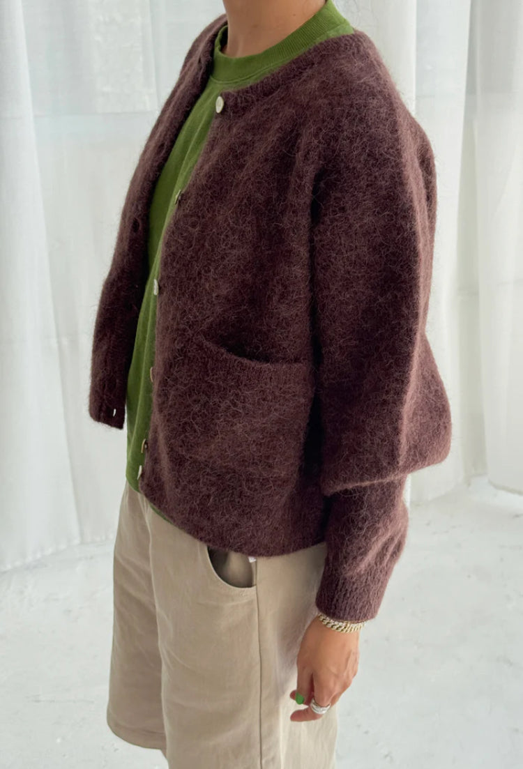 Le Bon Shoppe | Amélie Alpaca Cardigan | Chocolate