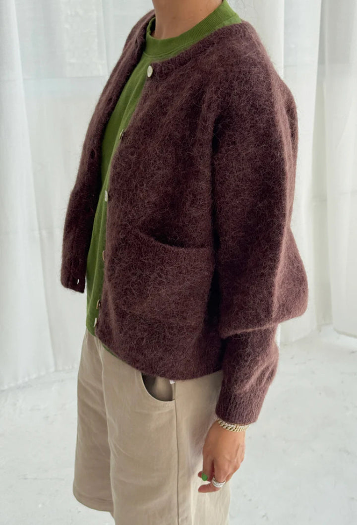 Le Bon Shoppe | Amélie Alpaca Cardigan | Chocolate