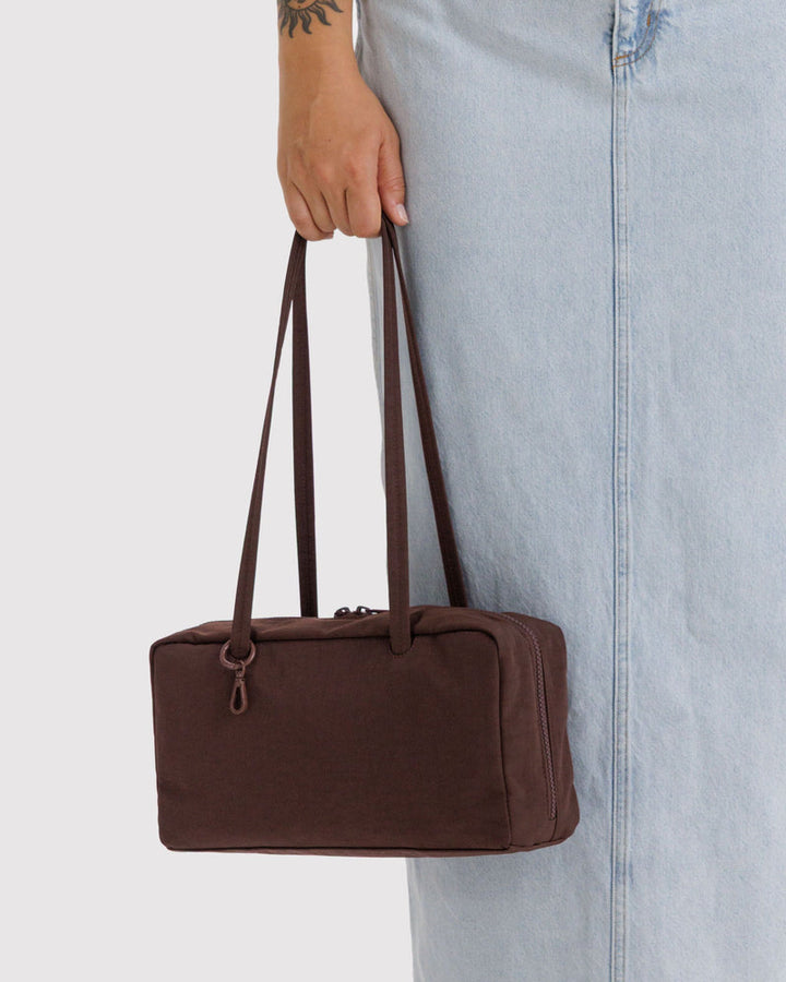 Baggu | Nylon Bowler Bag | Coffee