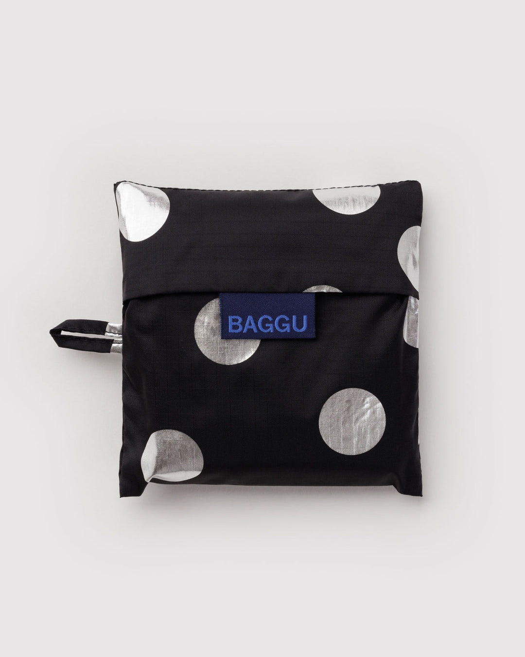 Baggu | Reusable Bag | Silver Metallic Polka Dot