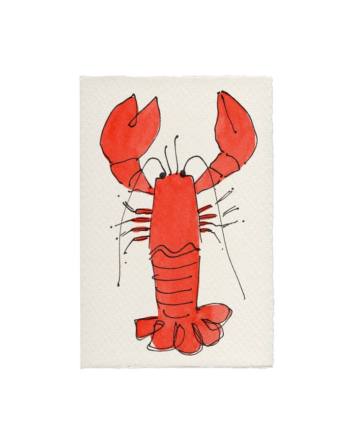 Scribble & Daub | Hand painted Card | Lobster