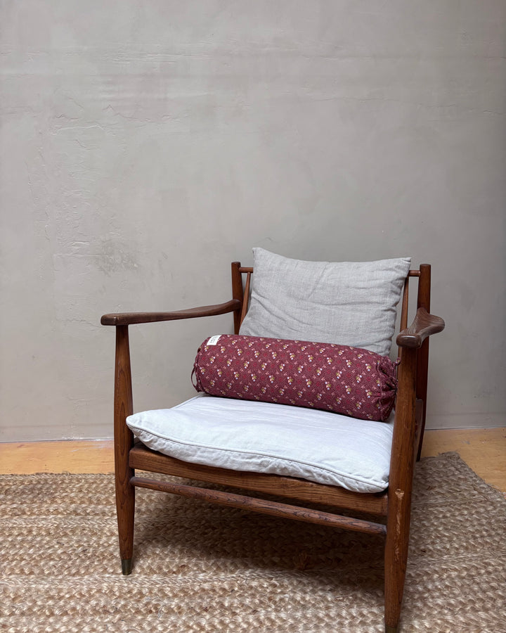 Linen Bolster Cushion | Tahiti Cacao