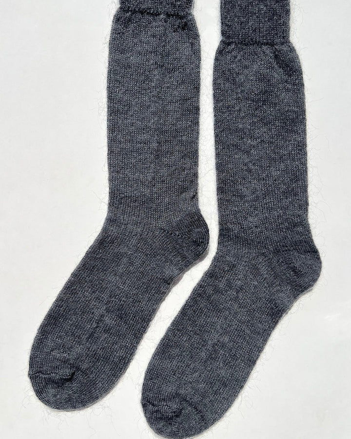Le Bon Shoppe | Mohair Veil Socks | Charcoal