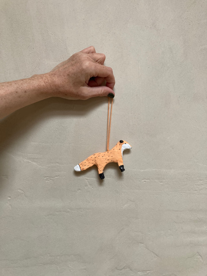 Fog Linen | Paper Mache Decoration | Fox