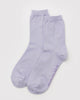 Baggu | Crew Sock | Lilac Metallic