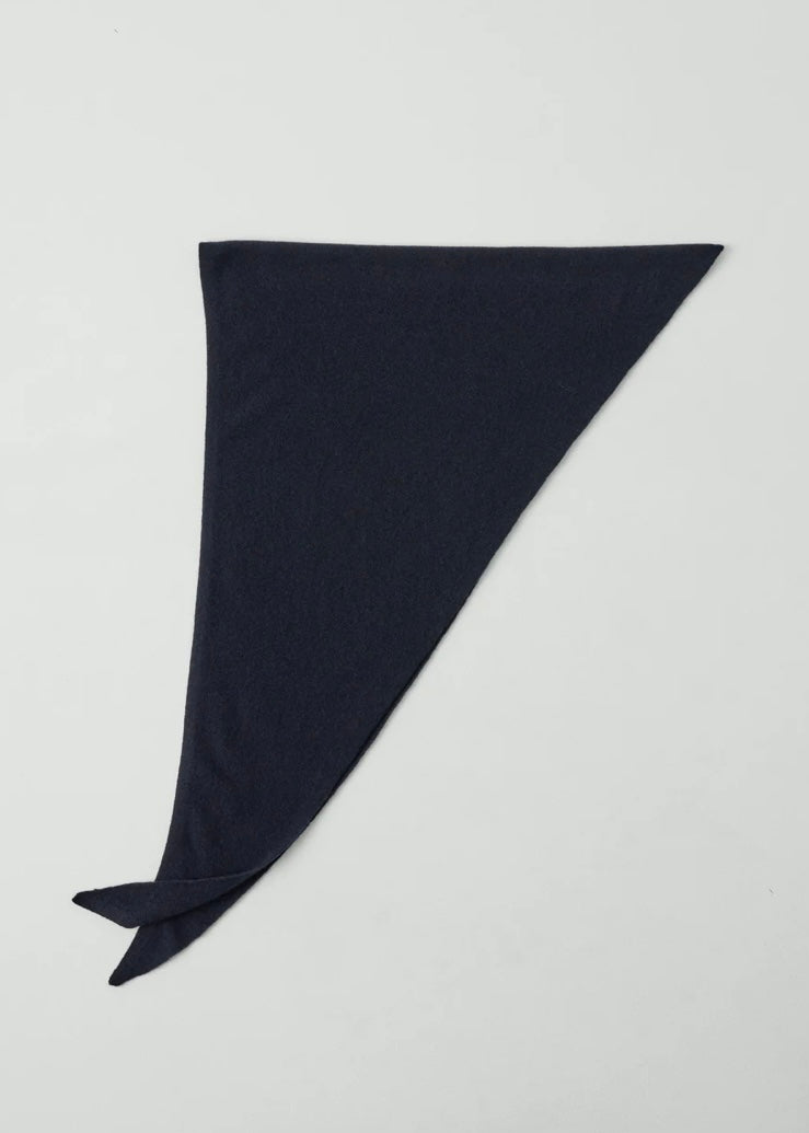 Toast | Wool Cashmere Large Bandana | Dark Navy