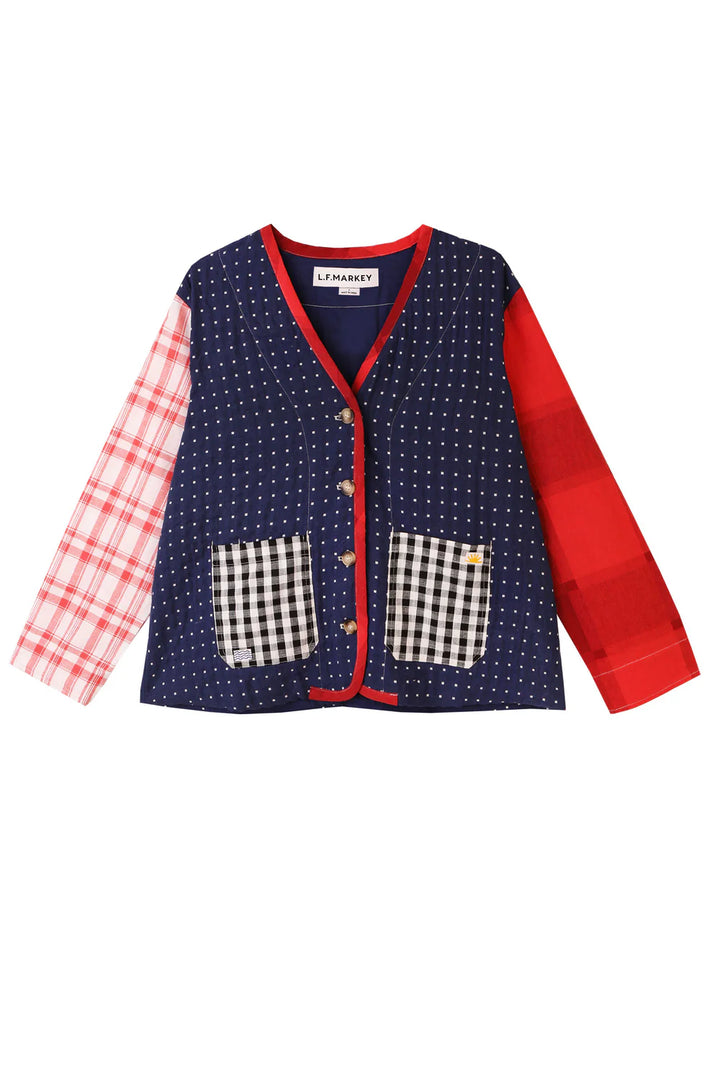 LF Markey | Reuben Jacket | Patchwork check