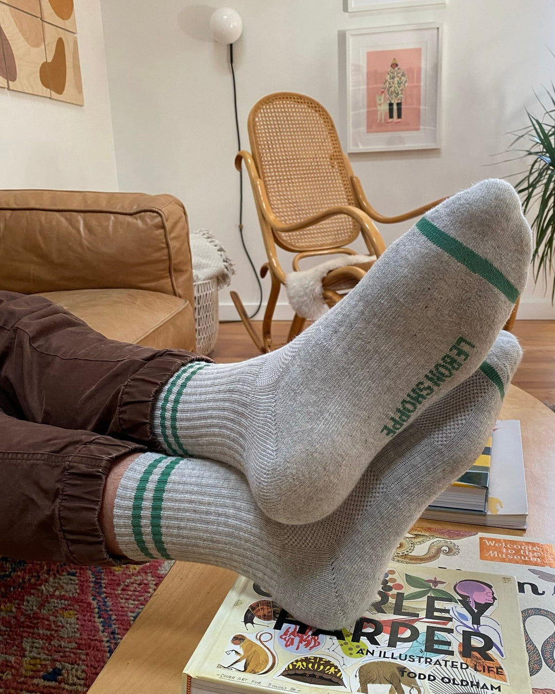 Le Bon Shoppe | Extended Boyfriend Socks | Lt Grey
