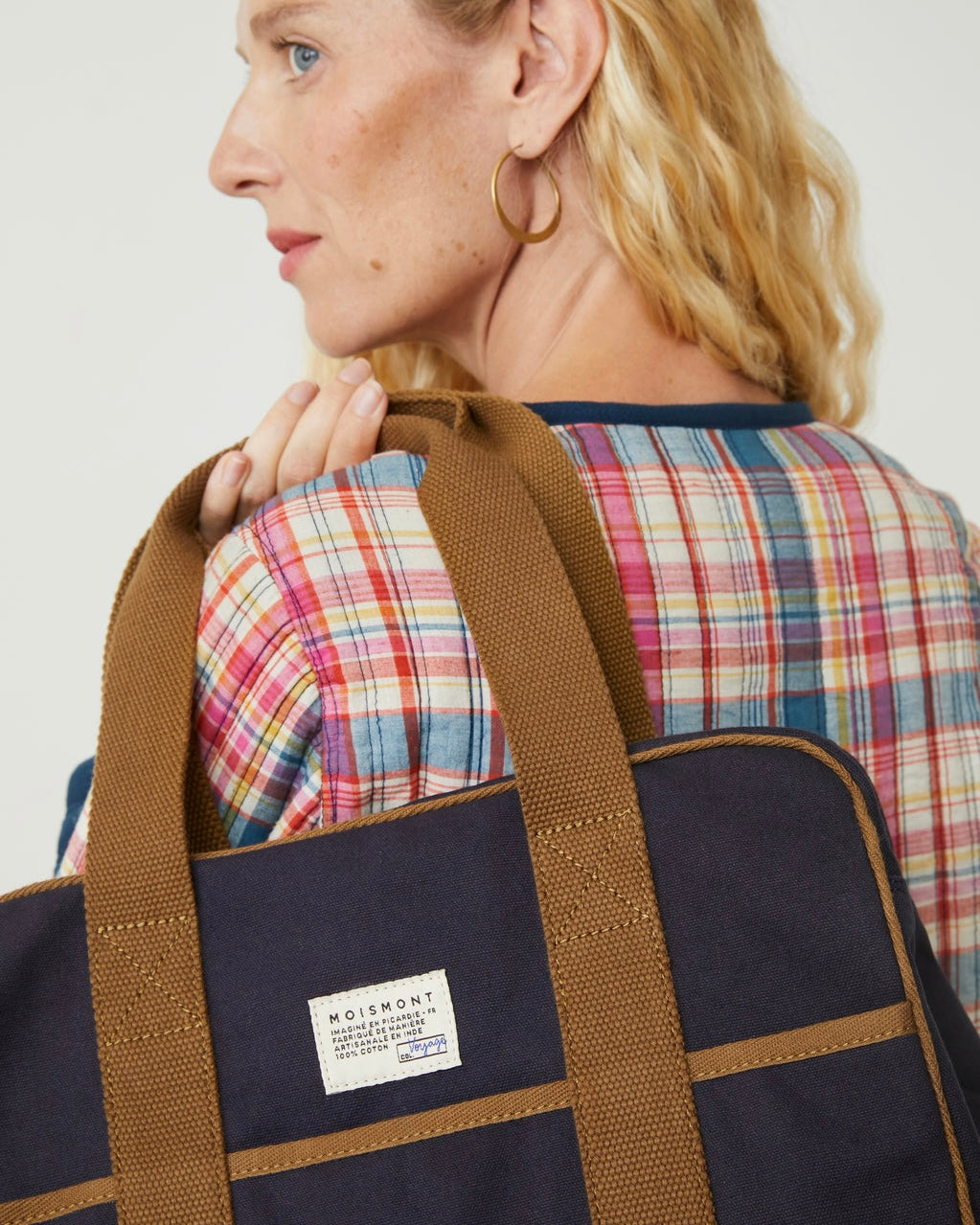 Moismont | Small Weekend Bag N°47 | Canvas Navy Blue