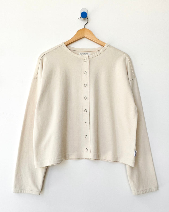 Le Bon Shoppe | Soft Jersey Snap Cardigan | Natural