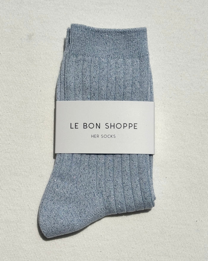 Le Bon Shoppe | Her Socks | Morning Mist Glitter