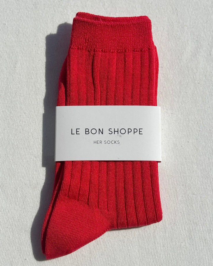 Le Bon Shoppe | Her Socks | Classic Red