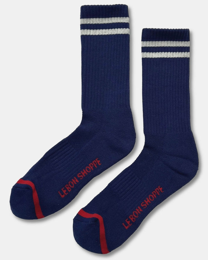 Le Bon Shoppe | Extended Boyfriend Socks | Navy