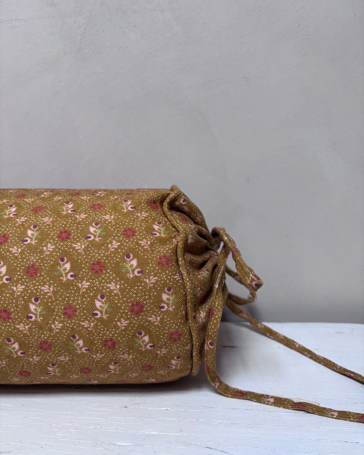 Linen Bolster Cushion | Tahiti Turmeric