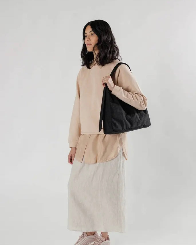 Baggu | Nylon Shoulder Bag | Black