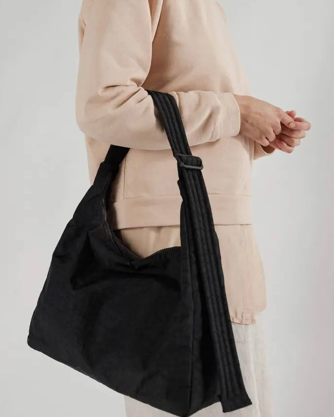 Baggu | Nylon Shoulder Bag | Black