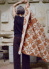 Toast | Jacquard Star Wool Blanket | Rust/Soft Peach