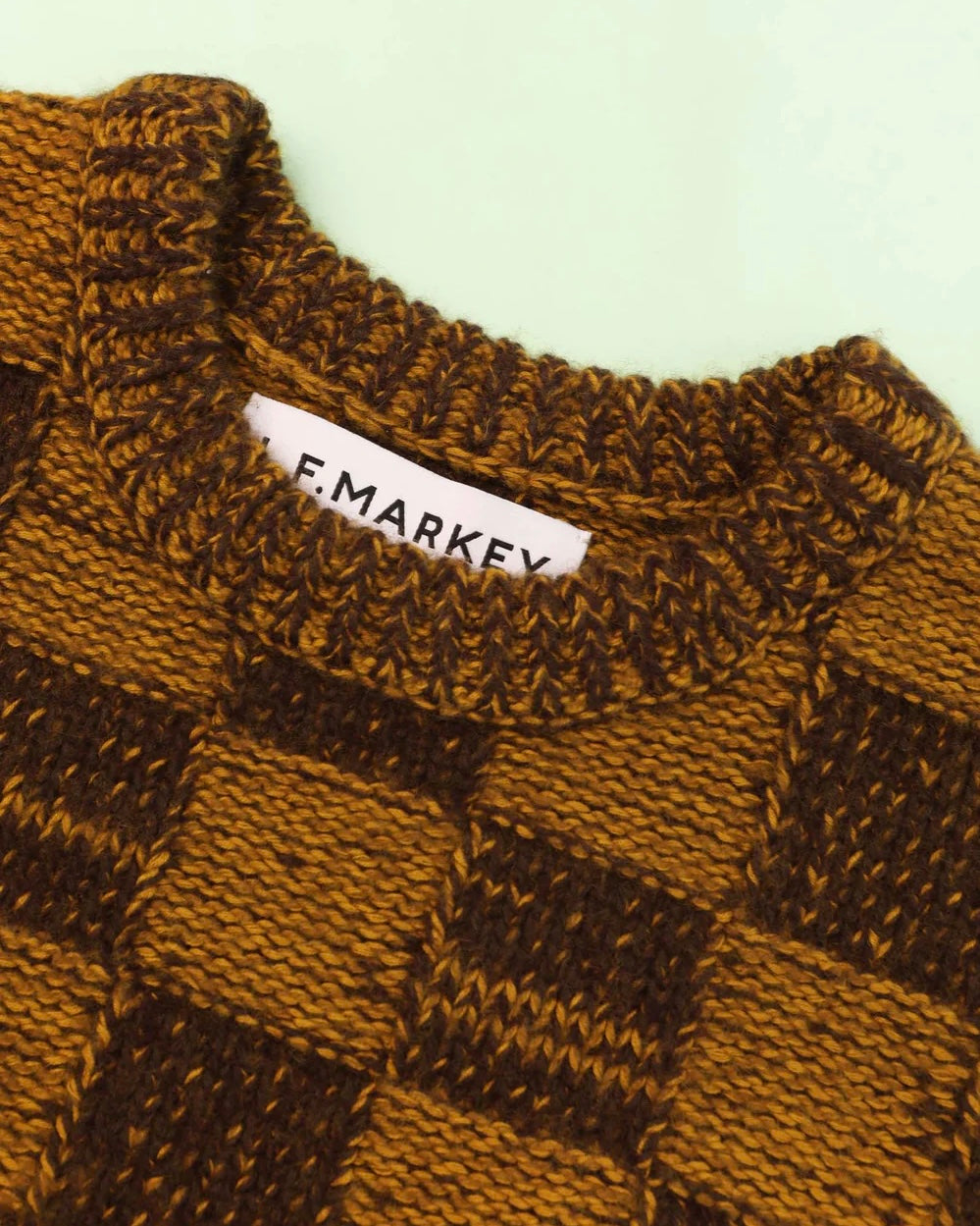 LF Markey | Bjorn Knit Jumper | Chessboard