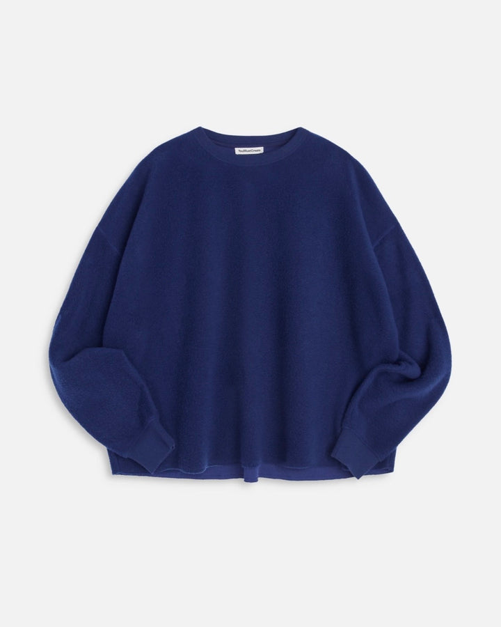 YMC | Wool Cotton Studio Sweatshirt | Blue
