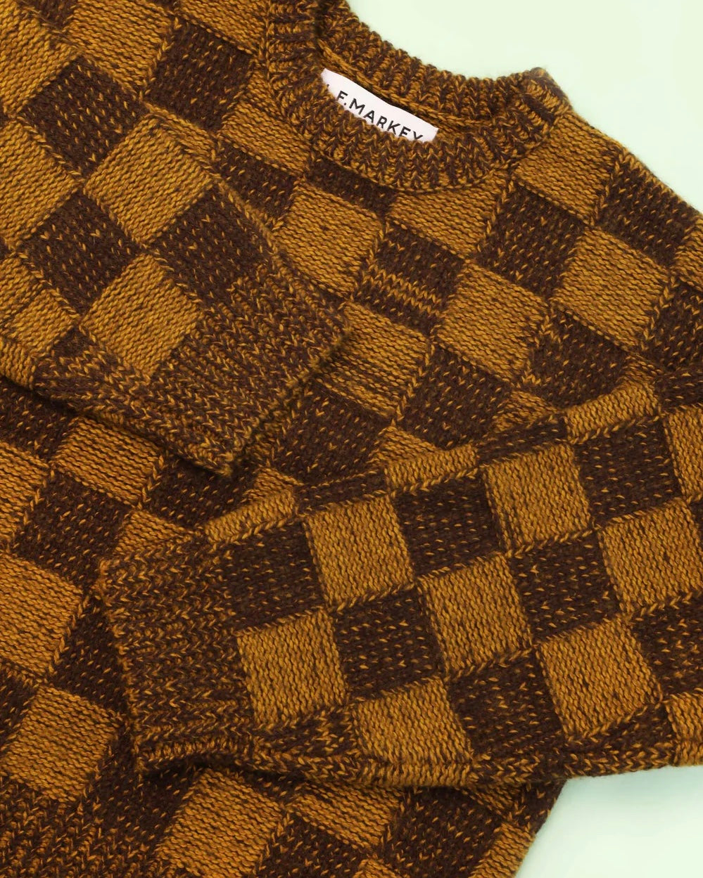 LF Markey | Bjorn Knit Jumper | Chessboard