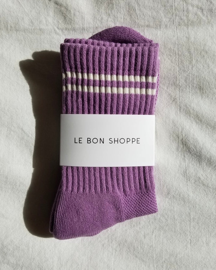 Le Bon Shoppe | Boyfriend Socks | Grape