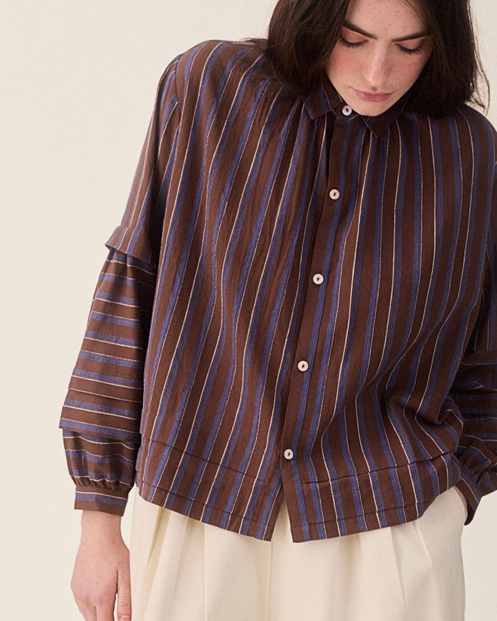 Sideline | Lotta Shirt | Chocolate Stripe