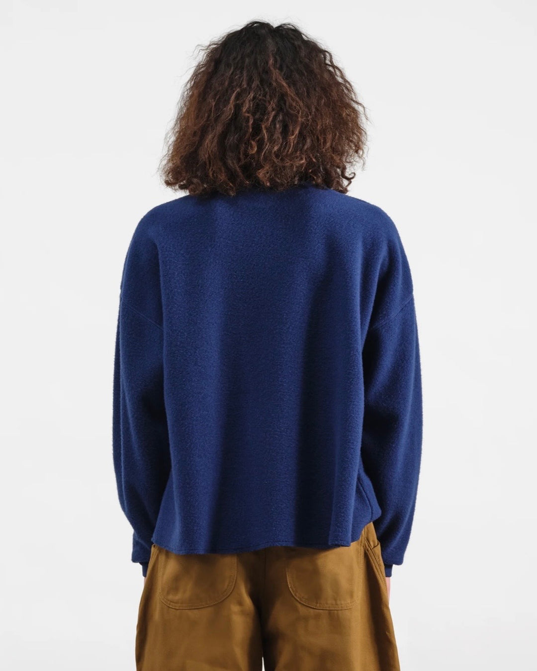 YMC | Wool Cotton Studio Sweatshirt | Blue