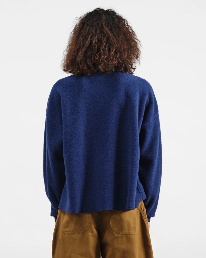 YMC | Wool Cotton Studio Sweatshirt | Blue