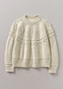Toast | Textured Yoke Wool cotton sweater | Bone