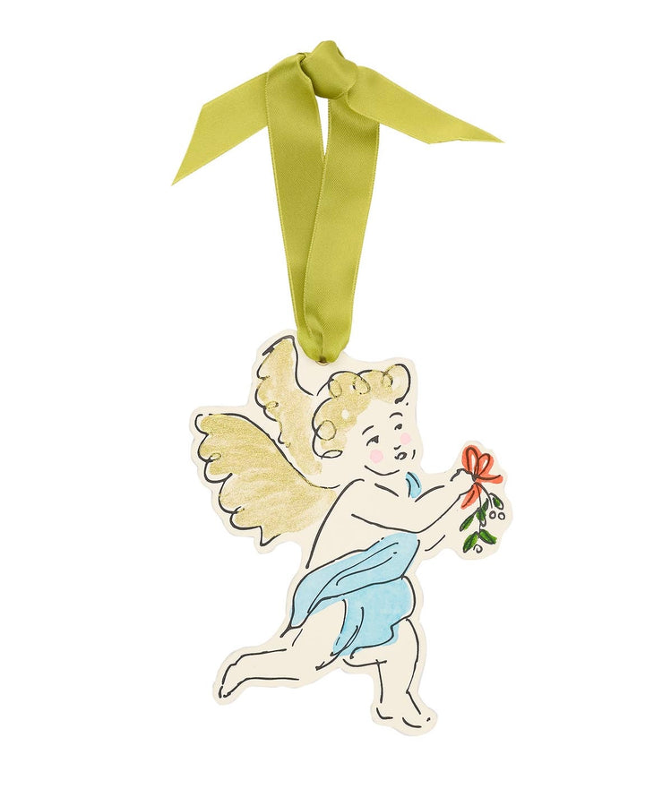Scribble & Daub | Cherub kisses Christmas decoration