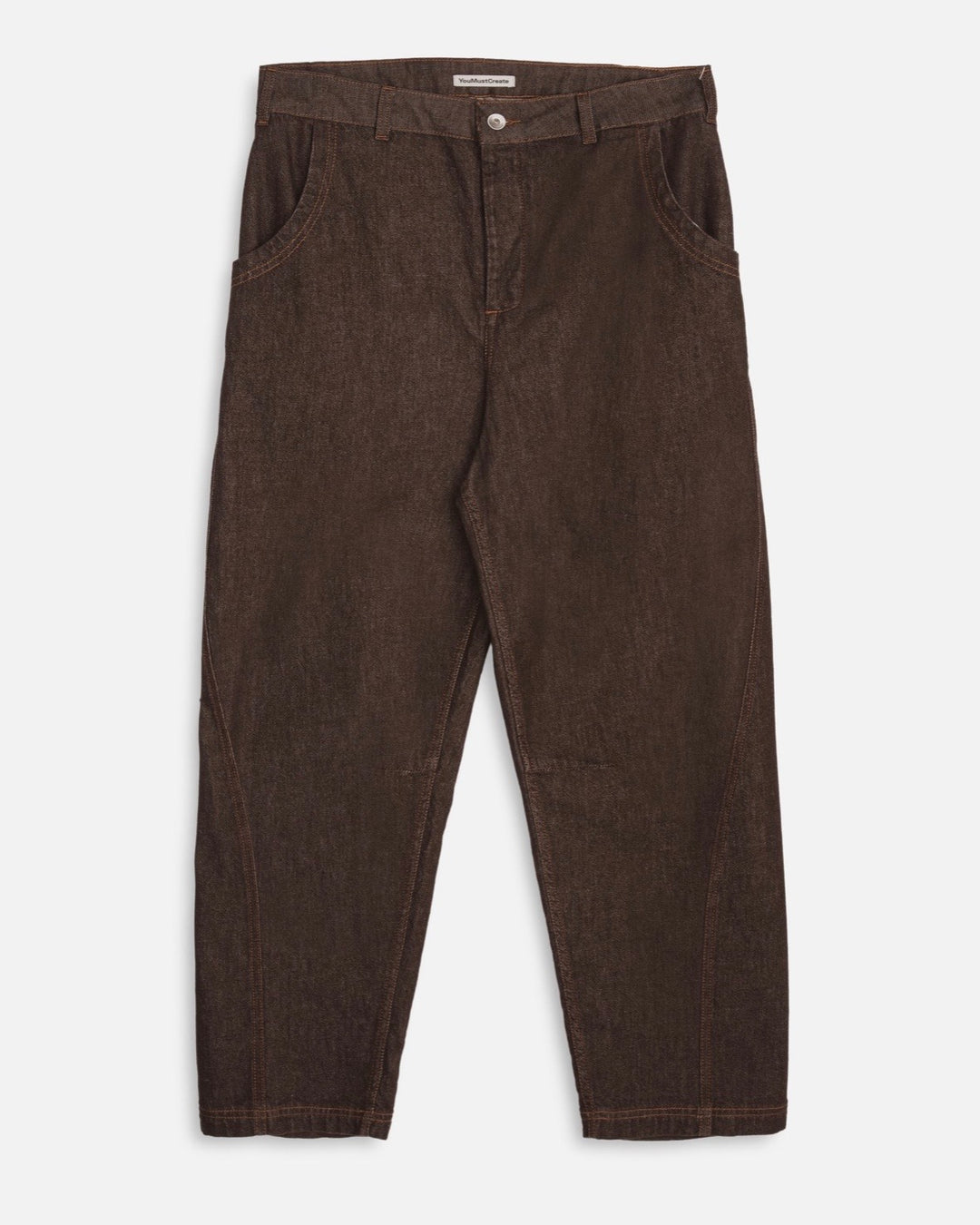YMC | Twisted seam trousers | Brown