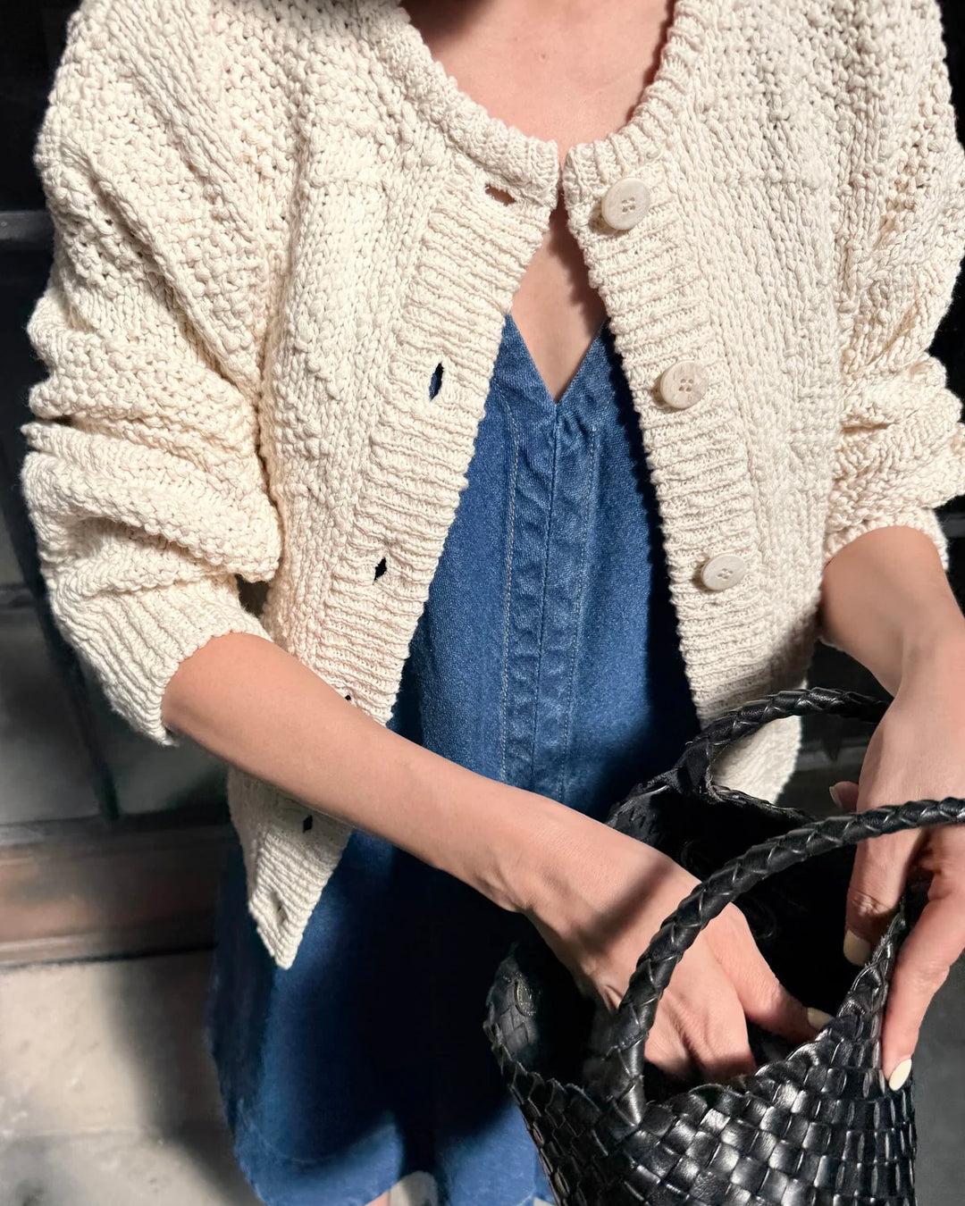 Le Bon Shoppe | Mason Cotton Cardigan | Natural