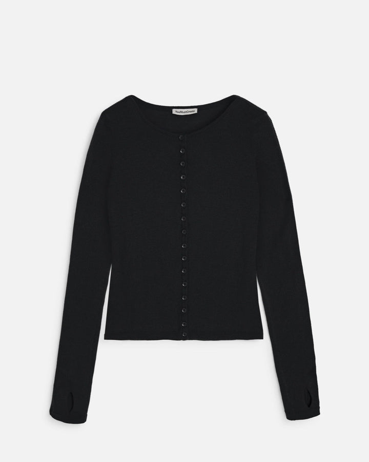 YMC | Natalie Cardigan | Black